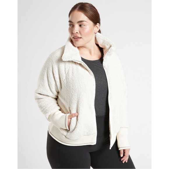Athleta Tugga Sherpa Jacket Sz 1X NWT - Picture 3 of 11